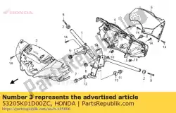 geen beschrijving beschikbaar op dit moment van Honda, met onderdeel nummer 53205K01D00ZC, bestel je hier online: