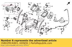 Aquí puede pedir cubrir de Honda , con el número de pieza 35802MCA003: