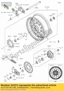 kawasaki 41073078718F 01 ko?o-zespó?,rr,g.czarny - Dół