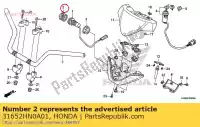 31652HN0A01, Honda, czapka honda  trx 350 400 450 500 650 680 2000 2001 2002 2003 2004 2005 2006 2007 2008 2009 2010 2012 2017 2018 2019 2020, Nowy