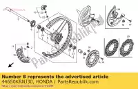 44650KRNJ30, Honda, sub assy, ??fr wheel honda crf  r x crf250r 250 , Nowy