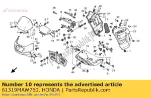 Honda 61319MAW760 rester, mètre - La partie au fond