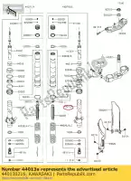 440130216, Kawasaki, tubo-garfo interno, rh kx85cef kawasaki  kx 85 2014 2015 2016 2017 2018 2019 2020, Novo