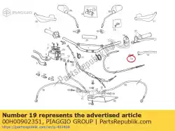 Aqui você pode pedir o dispositivo de aperto do cabo da embreagem em Piaggio Group , com o número da peça 00H00902351: