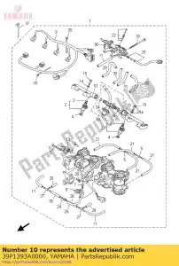 yamaha 39P1393A0000 tubo, inl. - Lado inferior