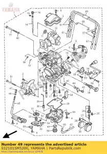 yamaha 9321015M5200 o-ring (6e9) - Onderkant