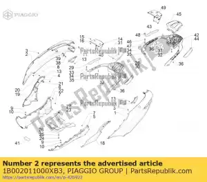 Piaggio Group 1B002011000XB3 seitenteil rechts - Dół