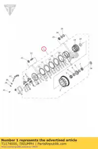 triumph T1174000 gruppo frizione - Il fondo