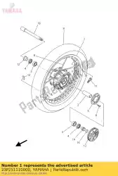 Ici, vous pouvez commander le moyeu, avant auprès de Yamaha , avec le numéro de pièce 23P251110000: