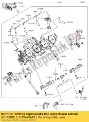 Tutaj możesz zamówić dysza wtryskowa zx600p7f od Kawasaki , z numerem części 490330013: