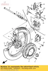 Yamaha 9014906194BL parafuso - Lado inferior