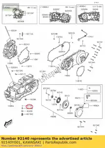 kawasaki 92140Y001 ball,steel 12 kvf300ccf - Bottom side