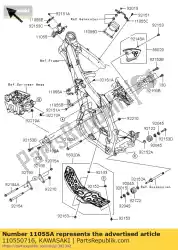 Here you can order the bracket,bank sensor kx450e9f from Kawasaki, with part number 110550716: