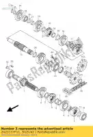 2423137F11, Suzuki, gear,3rd drive, suzuki rm  rmz rm250 z 250 , New