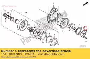 Honda 15431KPH900 coperchio, filtro olio - Il fondo