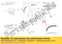 AP3AGA000137, Piaggio Group, Wtryskiwacz powietrza aprilia sr ho ditech carb 50 2, Nowy