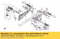 50643KM4000, Honda, Bar, l. étape principale honda xbr  xbr500 500 , Nouveau