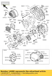 kawasaki 140901877 coperchio, trasmissione zr1100-d1 - Il fondo