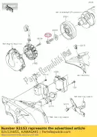 921531855, Kawasaki, parafuso, 12x40 zr1000b7f kawasaki  z zx 600 636 750 800 1000 2007 2008 2009 2010 2011 2012 2013 2014 2015 2016 2017 2018 2019 2021, Novo