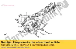 body comp. Frame nh1 van Honda, met onderdeel nummer 50100GE2850, bestel je hier online: