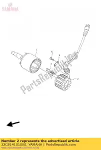 yamaha 22C814101000 stator assy - Bottom side