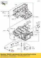 391930043, Kawasaki, pipe-oil zg1400a8f kawasaki  gtr tr 1400 2008 2009 2010 2011 2012 2013 2014 2015 2016 2017, New