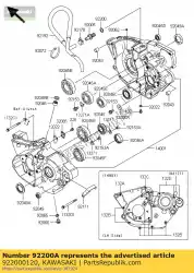 Ici, vous pouvez commander le rondelle, 6x20x3,2 auprès de Kawasaki , avec le numéro de pièce 922000120: