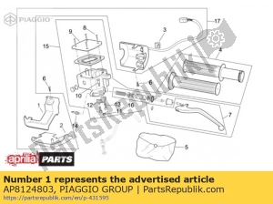 aprilia AP8124803 copertura controllo luce superiore sinistra - Il fondo