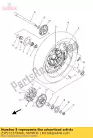 23P253170000, Yamaha, espaçador, rolamento yamaha  xt 1200 2010 2011 2012 2014 2015 2017 2019 2020 2021, Novo