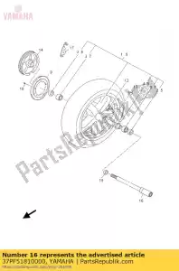 yamaha 37PF51810000 essieu, roue - La partie au fond