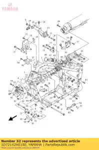 yamaha 1D72142H0100 stay 2 - Bottom side