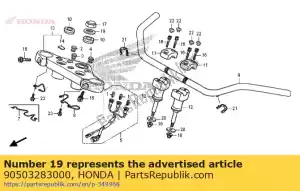 honda 90503283000 arruela, haste de direção - Lado inferior