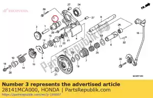 honda 28141MCA000 gear, starter drive(11t) - Bottom side