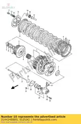 Ici, vous pouvez commander le plaque, embrayage dr auprès de Suzuki , avec le numéro de pièce 2144248B00: