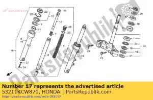 Honda 53211KCW870 corrida, strg top con - Lado inferior