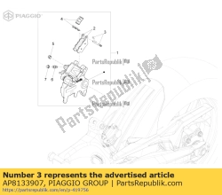 Aprilia AP8133907, Szpilka + zawleczka, OEM: Aprilia AP8133907