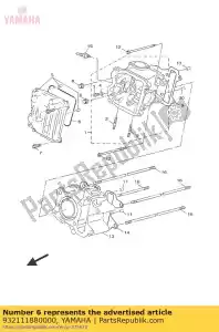 yamaha 932111880000 joint torique - La partie au fond