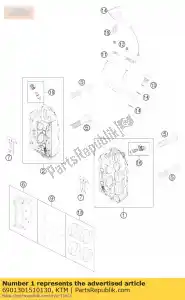 ktm 6901301510130 remklauw l / s - zonder blokken - Onderkant