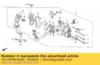 45100MK4006, Honda, caliper assy., l.f honda xbr  xbr500 500 , Nuovo