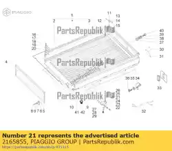 Qui puoi ordinare manutenzione da Piaggio Group , con numero parte 2165855: