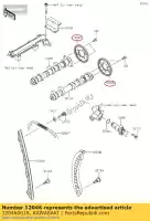 120460618, Kawasaki, 01 roda dentada, came, 42t kawasaki  1000 2020, Novo