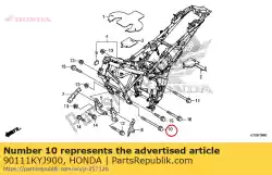 Qui puoi ordinare nessuna descrizione disponibile al momento da Honda , con numero parte 90111KYJ900: