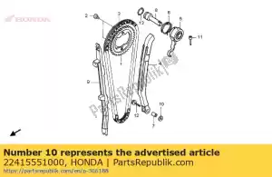 Honda 22415551000 arandela, 6.5 mm - Lado inferior