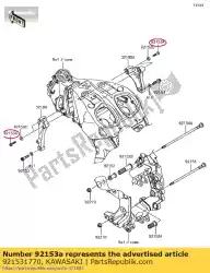 Aqui você pode pedir o parafuso, flangeado, 8x35 zx1400a6f em Kawasaki , com o número da peça 921531770: