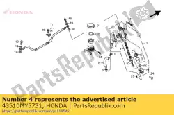 Ici, vous pouvez commander le sous-ensemble de cylindre., rr. Maître auprès de Honda , avec le numéro de pièce 43510MY5731:
