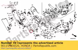 honda 90115MKSE20 bac à vis 6x14 - La partie au fond