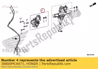 36800MCA671, Honda, Actuator assy., reverse shift honda  gl 1800 2001 2002 2003 2004 2005 2006 2007 2008 2009 2010 2012 2013 2017 2018 2019, New