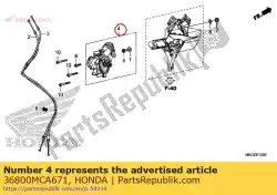 Aquí puede pedir conjunto actuador, cambio inverso de Honda , con el número de pieza 36800MCA671: