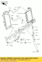 390620086, Kawasaki, hose-cooling kawasaki kx kxf 450, New