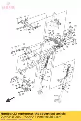 Ici, vous pouvez commander le couverture, chemin de billes 1 auprès de Yamaha , avec le numéro de pièce 2CMF34150000: